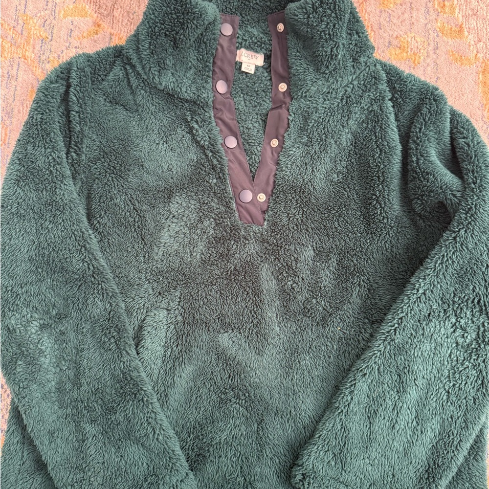 J. Crew Forest Green Sherpa